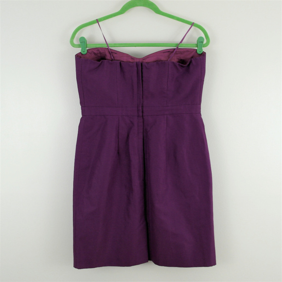 J. Crew Belinda Silk Faille Dress Strapless - Picture 2 of 7